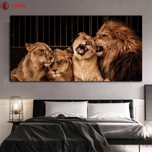 5 d diamond mosaic Modern animal art, lion For Living Room Home Decor diamond Painting embroidery mosaic