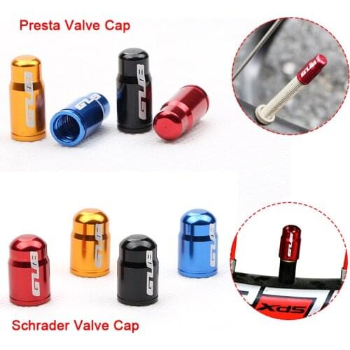 2pcs Aluminum Bicycle Tire Valve Cap Ultralight Mountain Road Bike Tyre Cap Schrader/Presta Tire Valve Protector MTB Accessories
