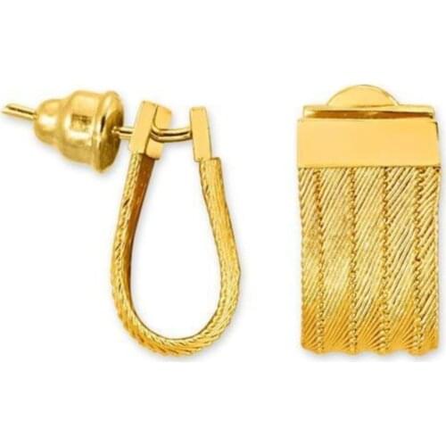 Big Mesh Earrings 9,01 Gram 22 Carat Gold For Women Extraordinary Earrings Jewelry