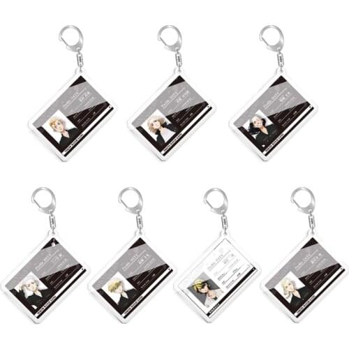 5pcs 10pcs Tokyo Revengers Mikey Draken Baji Takemichi Mitsuya Chifuyu Kazutora PVC Pendant Keychain Keyring