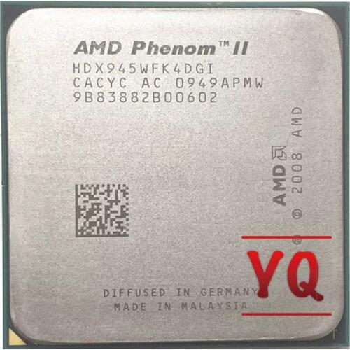 AMD Phenom II X4 945 95W 3.0GHz Quad-Core CPU Processor HDX945WFK4DGM /HDX945WFK4DGI Socket AM3