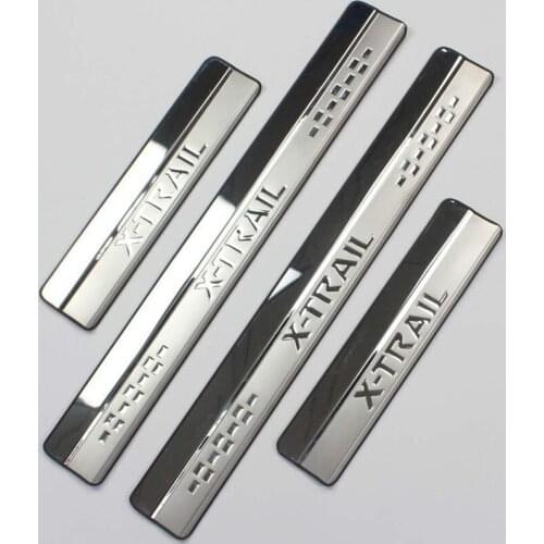 For Nissan X-Trail T32 2014 2015 2016 Stainless Steel Door Sill Scuff Plate Welcome Pedal Trim Car Styling Accessories