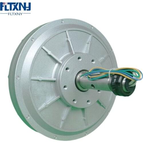 FLTXNY 3KW Rare Earth Permanent Magnet Generators 96V 120V 220V 380V Coreless PMG Low RPM Generator Turbines 3000W 100RPM