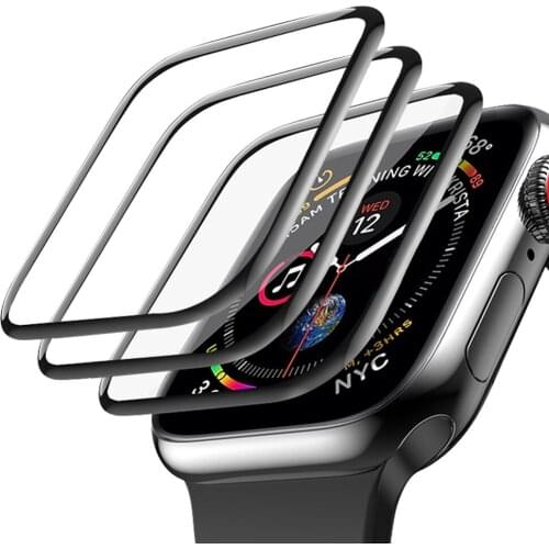 3D Curved Tempered Glass Watch Cover for Apple Watch Case 6 SE 5 4 3 2 1 42MM 38MM Screen Protector for iWatch 4 3 44MM 40MM