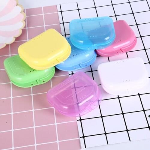 Dental care Storage Box Mouth Guard Plastic Denture Case Oral Hygiene Supplies Organizer Appliance Accessories Tools teeth