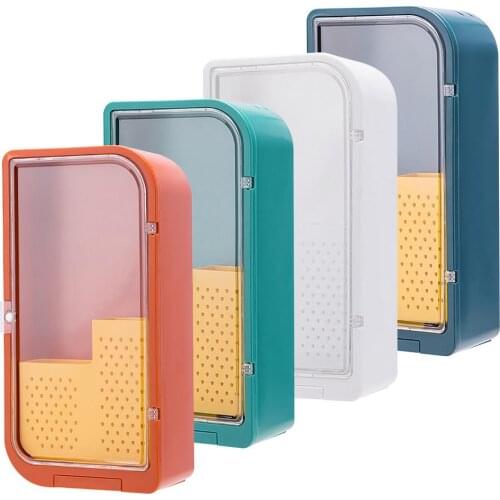 Kitchen Multi-Function Chopsticks And Spoon Rack With Lid Hollow Basket Wall-mounted Household Drain Knife Rack Storage Box