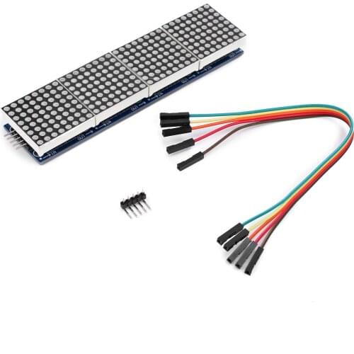 Max7219 Dot Matrix Module Control Single Chip Microcomputer Module 4-in-1 Display Send 5P Line (H6a4)