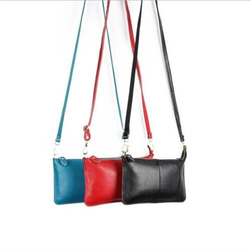 Real Cow Leather Woman Handbag High quality Clutch Shoulder Cross Bag Europe style cheap price