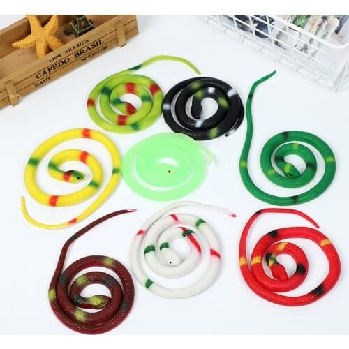 Gift Tricky Funny Spoof Toys Simulation Soft Scary Fake Snake Horror Toy For Party 75cm