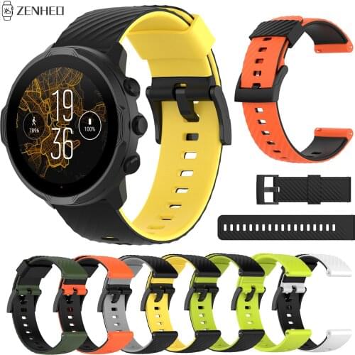 24mm Watch Strap For Suunto Spartan Sport Replacement Silicone Watchband For Suunto 7/9/D5