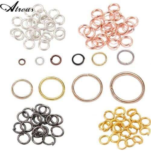 50-200pcs/lot 4 5 6 8 10 mm Jump Rings Split Rings Connectors For Diy Jewelry Finding Making Accessories Wholesale Supplies