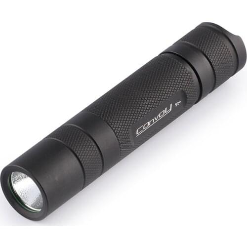 Convoy S2+ black UV 365nm led flashlight ,nichia 365UV in side ,OP reflector,Fluorescent agent detection