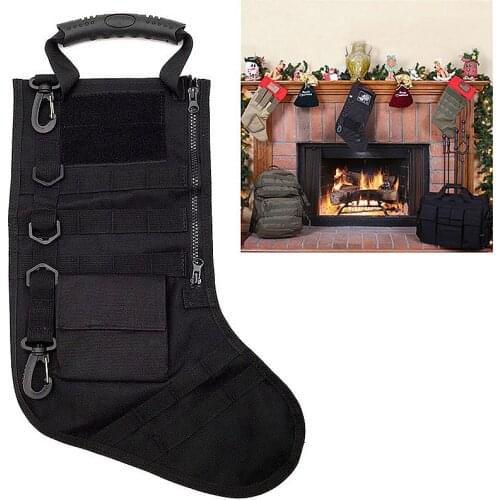 Tactical Christmas Stocking Military Ammo Bullet Bag Hanging Christmas Socks Storage Bag For Gift Hunting Magazine Pouches Drop