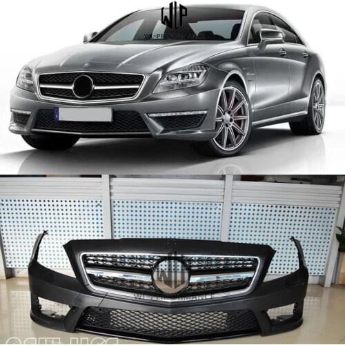 W218 CLS Car Body Kit PU Unpainted Front Bumper Rear Diffuser Engine Hood For Mercedes-Benz W218 CLS350 AMG style 10-13