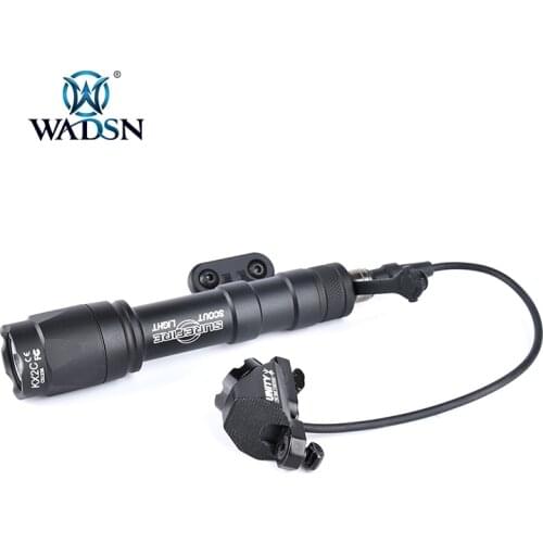 WADSN M640W Scout Light Hot Button Pressure Remote Switch Tactical Flashlight Mlok Keymod Hunting Mount Airsoft metal weapons AR