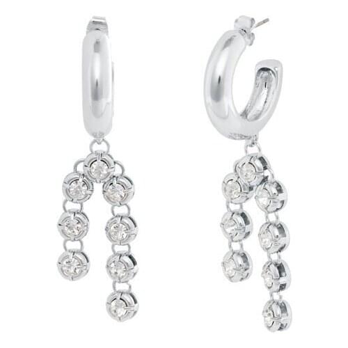 Earrings women austrian water drill flow earrings long earrings