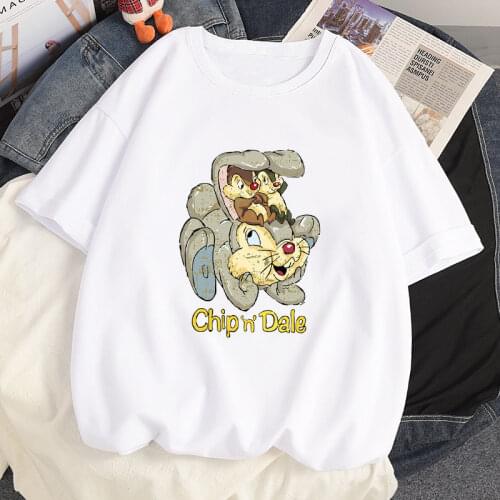 100% Cotton Summer Women T-shirts Harajuku Japanese Cartoon Anime Kawaii Cute Rabbit Printing Loose Short Sleeved T Shirt Tops