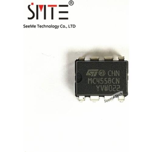 30pcs/lot MC4558CN IC OPAMP GP 2 CIRCUIT 8DIP