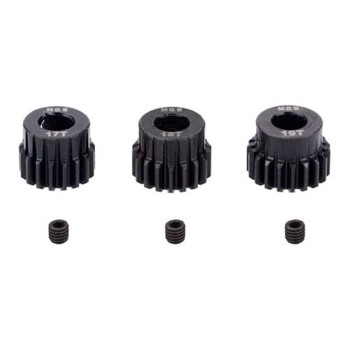 3PCS M0.6 5mm Metal Pinion Motor Gear Set for 1/8 RC Car Brushless Motor