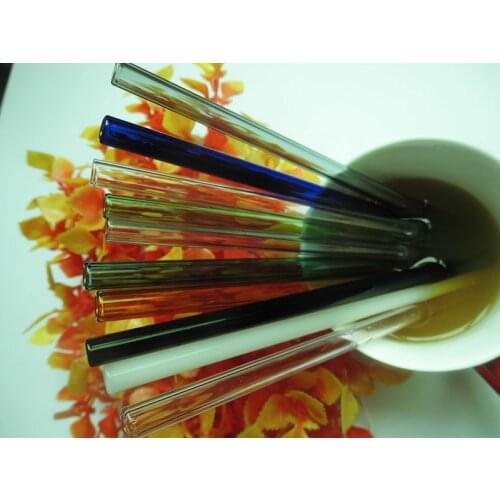 3pcs/lotTop Quality Glasses Drinking Straw ECO-friendly Household Glass Straight Pipet Tubularis Snore Piece Tube HH16271a