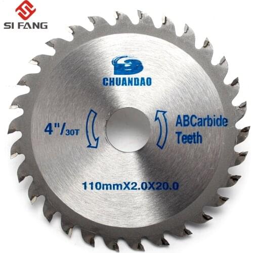 4'' inch 110mm 30 40 Teeth TCT saw blade General purpose hard & soft wood circular saw blade