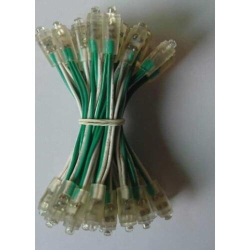 Free shipping 100pcs lot DC5V input 9mm green color led pixel module IP660.1W