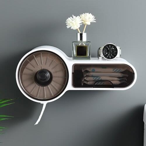 Toilet Paper Holder Waterproof Wall Mounted Toilet Paper Tray Roll Paper Tube Storage Box Tray Tissue Box Shelf Bathroom Product
