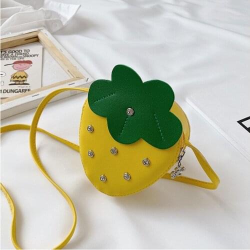 Kid Girls Shoulder Bags Fashion Mini Crossbody Bag Strawberry Coin Purse