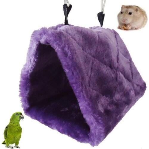 Pet Bird Parrot Hamster Plush Hanging Triangle Hammock Nest House Sleeping Bed Bird accessories jaulas para pájaros
