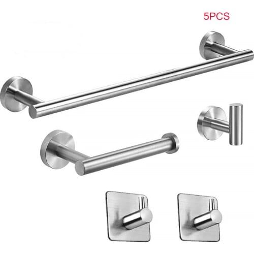 Stainless Steel Bathroom Towel Rack Storage Holder Wall Hanger Polished Toilet Towel Clothes Shelf