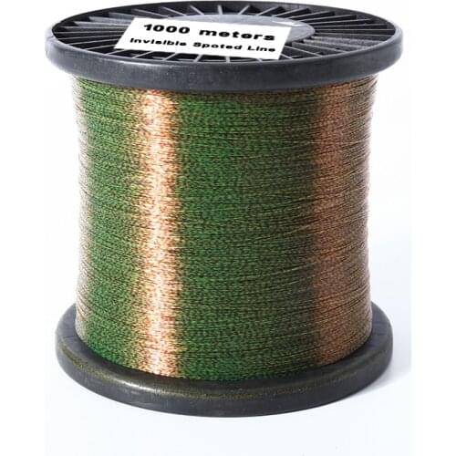 1000m Invisible Fishing Line Spoted Monofilament 3D Camouflage Sinking Nylon Thread Japan Speckle Carp Fluorocarbon Coated Line