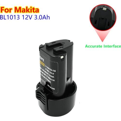 Lithium Battery for MAkita Power Tools BL1013 BL1014 BL 1013 BL 1014 Rechargeable Electric Tool Set 18V olt 18V 3000mAh Battery