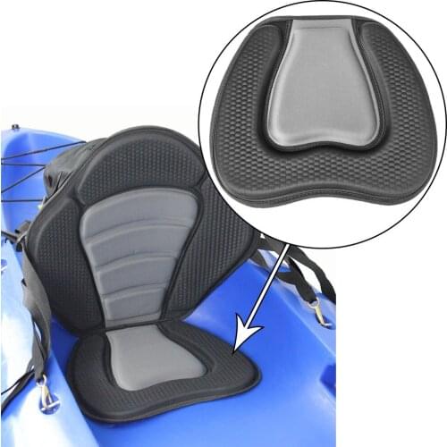 REIZ Soft Comfortable Padded Seat Cushion On Top Backrest Sit Seats for Outdoor Kayak Canoe Dinghy Boat Water Sports Accessory