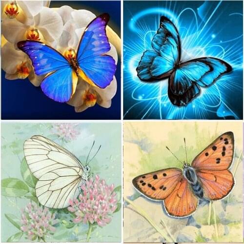 Full Square Design Butterfly insect DIY Diamond Painting Kit Gift Home Decor Embroidery Full Round Drill Display Animal Stitch
