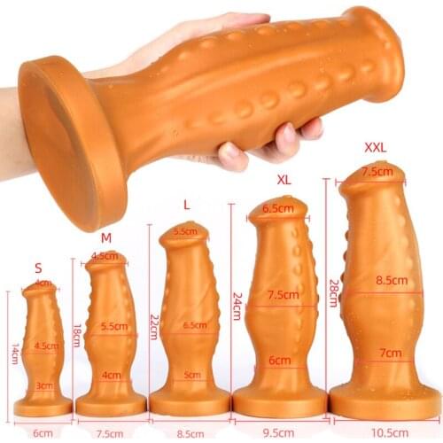 2021 New Large Anal Plug Suction Cup Dildo Butt Plug Male Prostate Massager Anal Expansion Vaginal Stimulator Sex Toys For Women