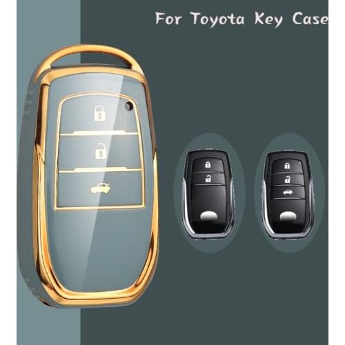 2021 New Soft Tpu Car Key Cover Case for Toyota C-hr Land Cruiser 200 Avensis Auris Corolla 2017 2018 2019 Accessories Protect