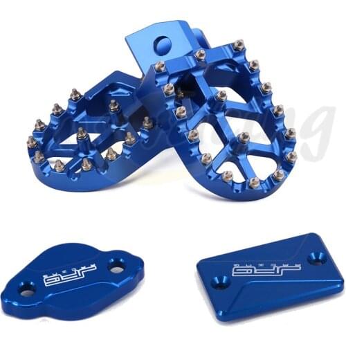 Motorcycle CNC Footpegs Footrest Front Rear Brake Fluid Reservoir Cover Cap Cylinder For YAMAHA XT250 XT 250 2008 2009 2010-2021