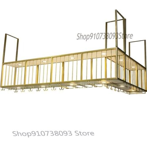 Nordic wine rack hanging hanger light luxury rack upside down wine glass rack clear bar wall cabinet bar bar wine cabinet ideas