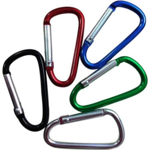 Portable Mini Spring Backpack Clasp Aluminum Alloy Climbing Carabiner Key Chain Keyring Camping Bottle Hook