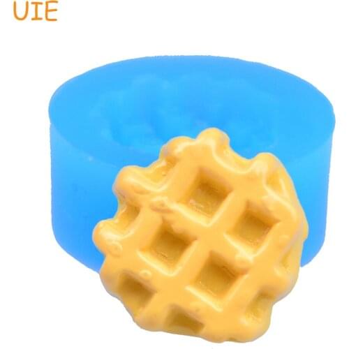 QYL282U 21.8mm Waffle / Waffer Cookie Silicone Mold - Wafer Biscuit Mould Fondant, Cupcake Topper, Resin, Clay, Candy, Chocolate