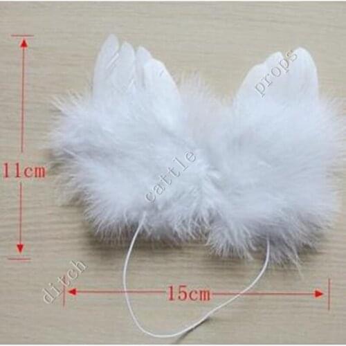 15X11cm,(0-3 month baby) Feather Wings Newborn size Baby photography props