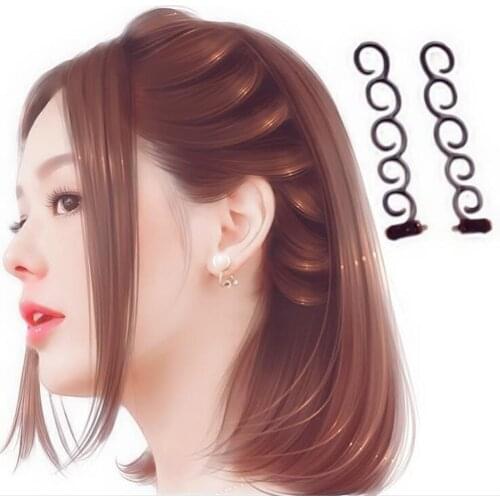 Weave Braider Roller Hair Twist with Hook Edge Curler Styling Tool Lady French Hair Braiding Tool DIY Accessories Hairpin Tool