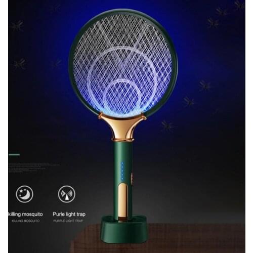Hand-held LED Mosquito Killer Lamp 3000V Electric Bug Zapper Insect Killer USB Rechargeable Fly Swatter Trap Anti Mosquito Flies