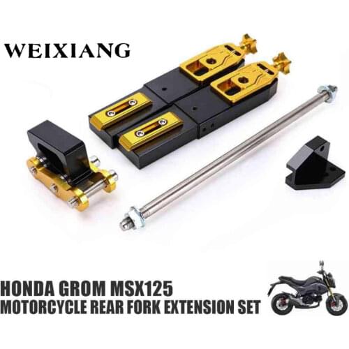 WEIXIANG For Honda Grom MSX125 Motorcycle Rear Fork Extension Device CNC Aluminum Increased Control Shifter Accessories Modified