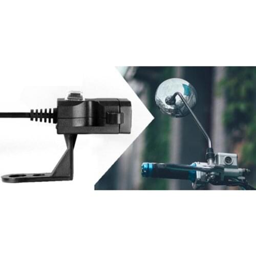 Electric Car Scooter Usb Dual Port Charger 9V-90V Two In One Rearview Mirror Waterproof Modification
