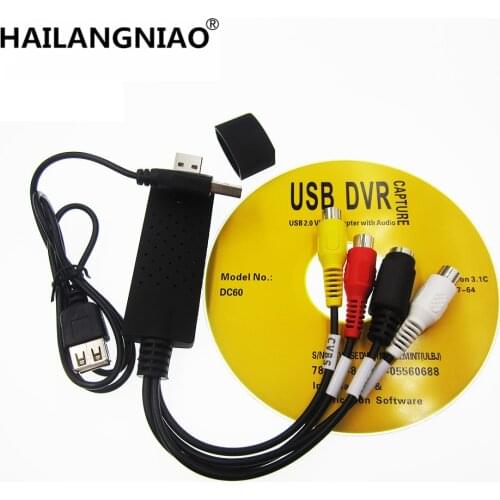 1set USB2.0 Video Adapter With Audio 1Channel and 2 Chips:STK1160+GM7113 Capture Card DVR High Quality