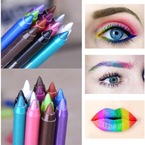 1PC Fashion Women Waterproof Long-lasting Eye Liner Pencil Pigment White Color Eyeliner Pen Makeup Eye Cosmetics Tools