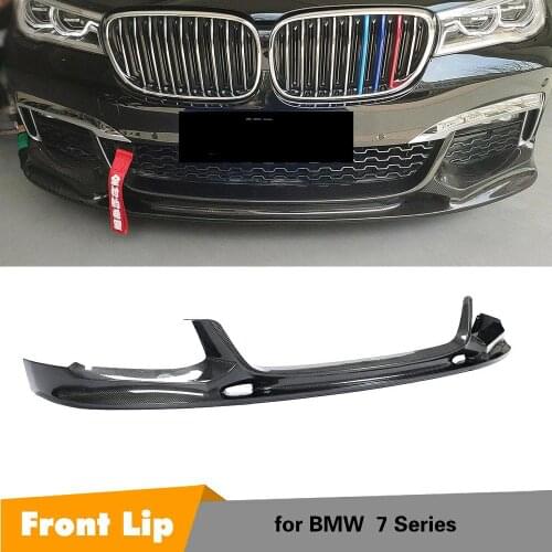 Front Bumper Diffuer Lip Splitters For BMW 7 Series G11 G12 M Sport Spoiler Carbon Fiber / FRP 2016-2018