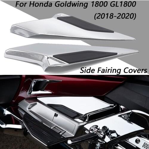 For Honda Goldwing 1800 GL1800 2018 2019 2020 Chrome Accessories Motorcycle Side Fairing Covers Decorative Trims