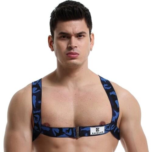 Sexy Chest Harness Elastic Suspender Harness Belt Chest Shoulder Bondage Harness Exotic Tops Bdsm Gay Metal O-Ring Harnais Strap